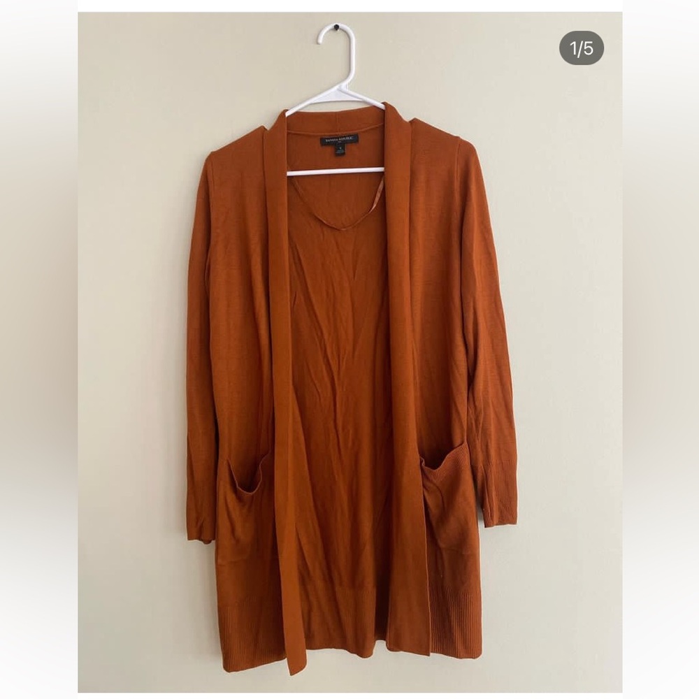 Banana Republic Orange Duster Cardigan
